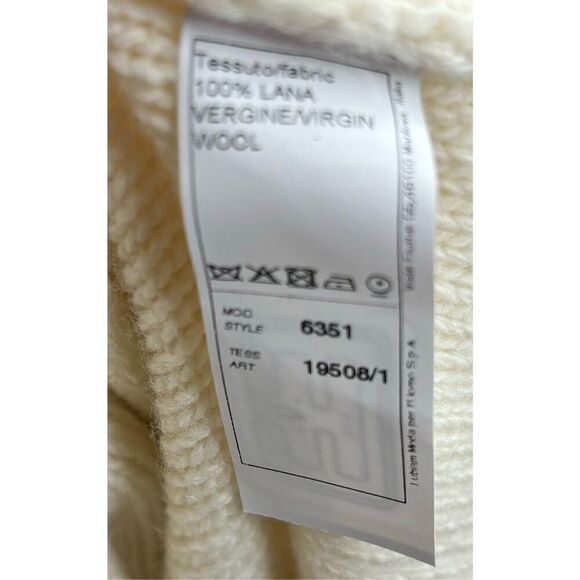 L.B.M. 1911 100% Lana Virgin Wool In Cream & Brown NWT Size 52R/XL - Picture 7 of 7